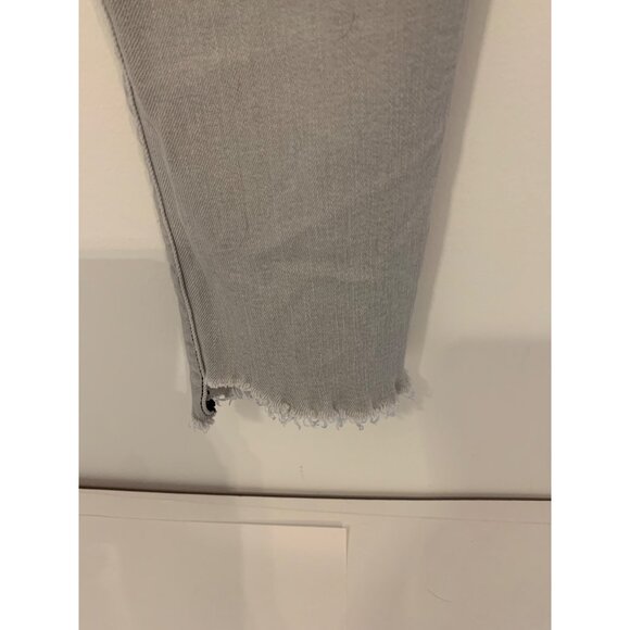 Flying Monkey Platinum Gray Distressed Hem Skinny Jeans See‎ Measurements - Picture 5 of 9